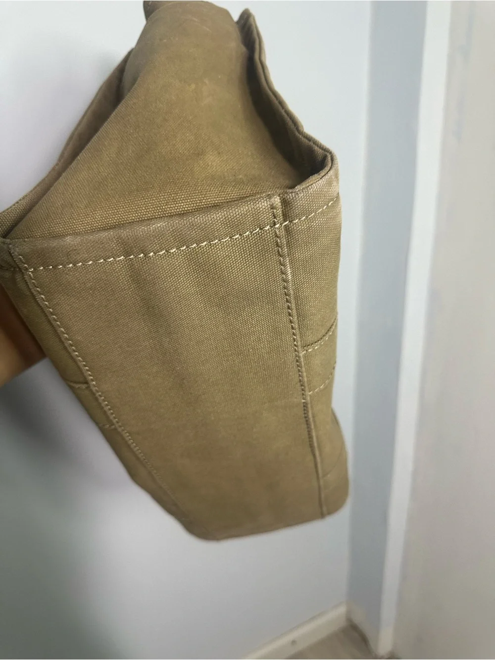 Marc Jacobs Olive Green Canvas Tote with White Logo